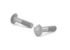 Reliable CBZ383L Carriage Bolt, 3/8-16 Thread, Coarse Thread, 3 in OAL, Steel, Zinc, A Grade, 50/BX