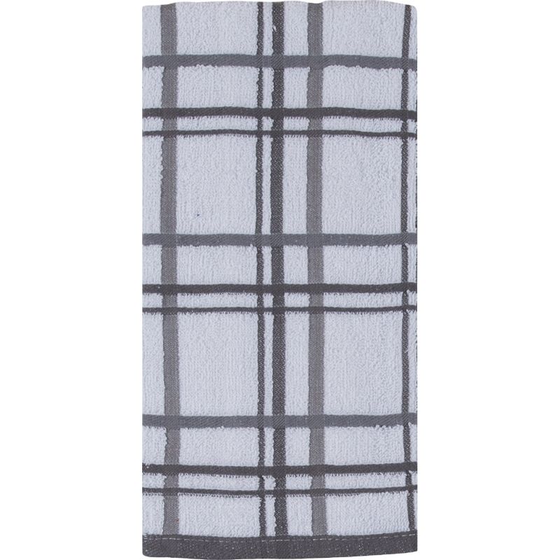 Kay Dee Designs Terry Kitchen Towel Charcoal (Pack of 3)