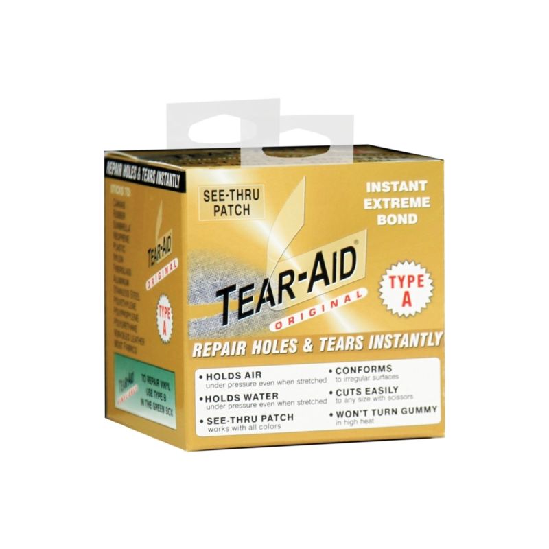 Tear-Aid D-ROLL-A-20 Fabric Repair Kit, A, Clear Clear