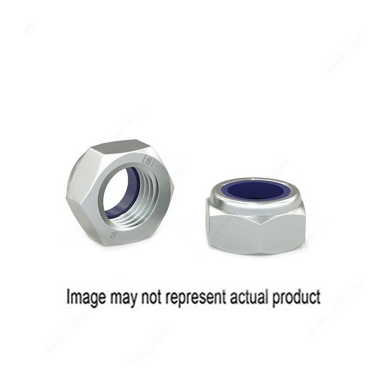 Richelieu HNLNZM5MR Lock Nut with Nylon Insert, M5-0.8 Thread, Steel, Zinc, 8 Grade