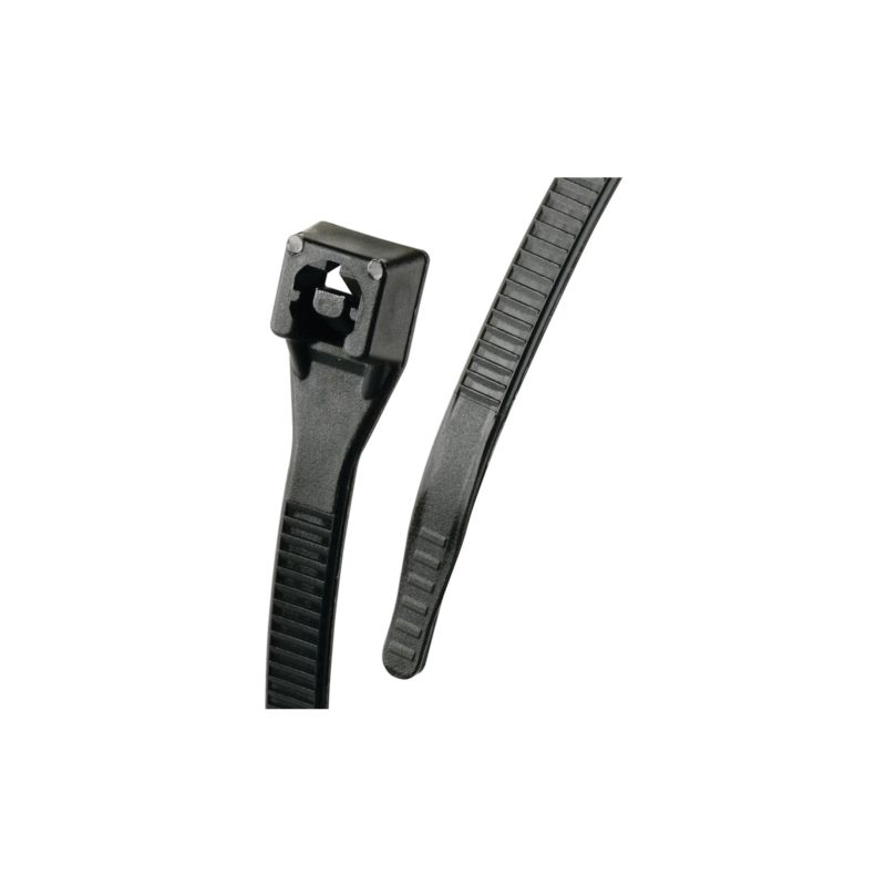 GB Xtreme 45-308UVBFZ Cable Tie, Nylon, Black Black