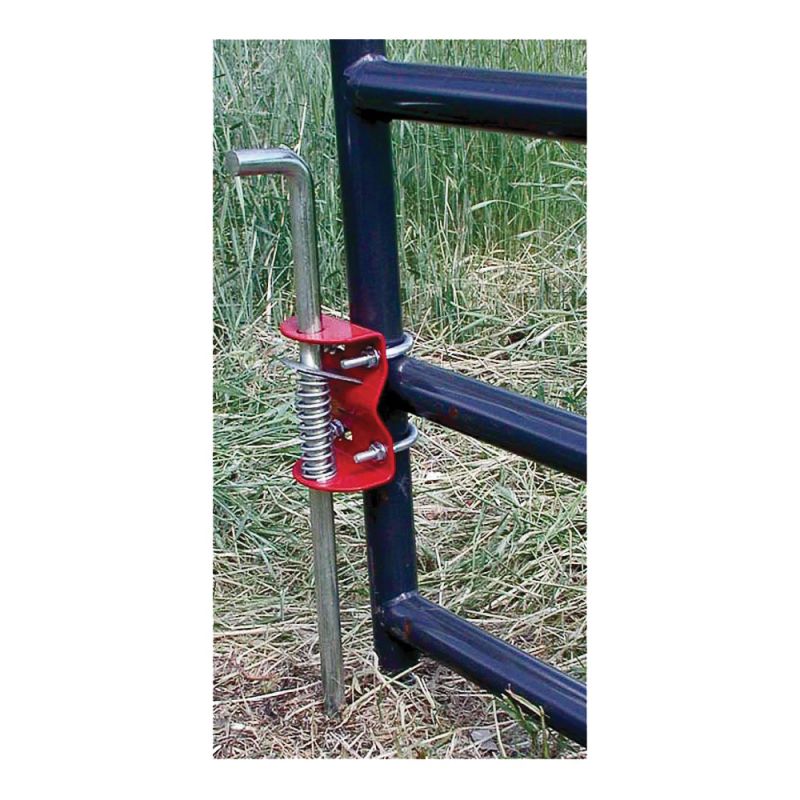SpeeCo S16100200 Gate Anchor, Steel, Red, For: 1-5/8 to 2 in OD Round Tube Gate Red
