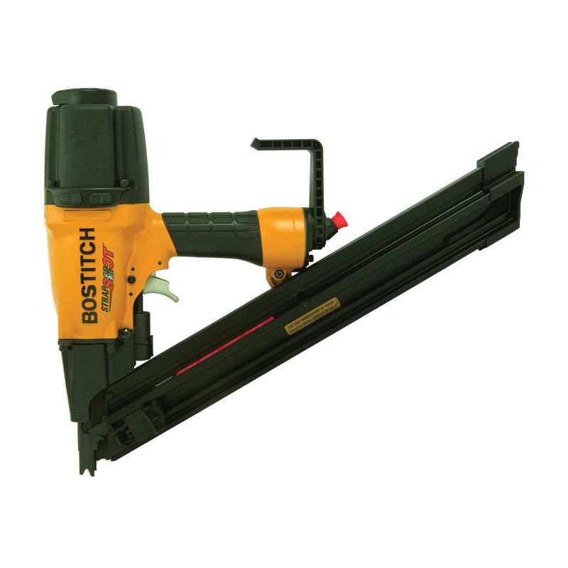 Bostitch MCN250 Metal Connector Nailer, 53 Magazine, 35 deg Collation, Paper Tape Collation, 7.7 cfm/Shot Air Yellow