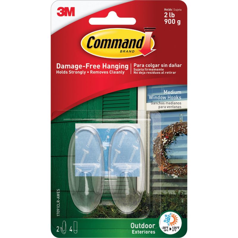 Buy Command Outdoor Window Hook Clear
