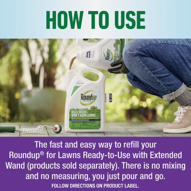 Roundup For Lawns Southern Formula Weed Killer 1 Gal., Refill