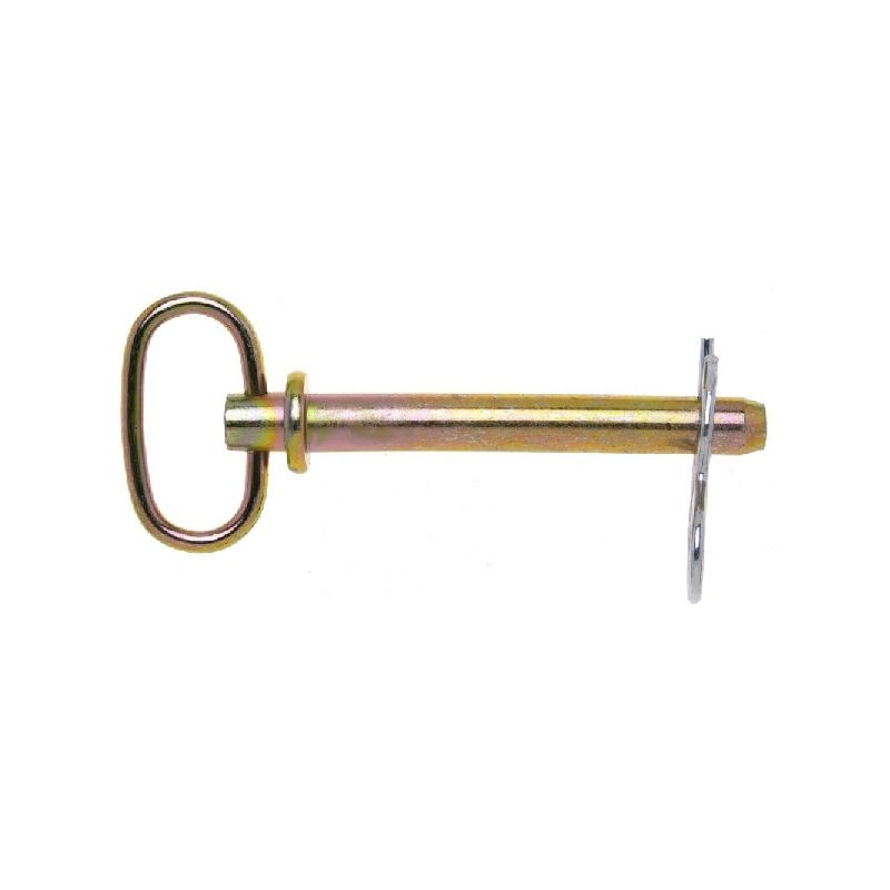 Campbell T3899760 Hitch Pin, 3/4 in Dia Pin, 6-1/4 in L Usable, Steel, Yellow Chromate/Zinc