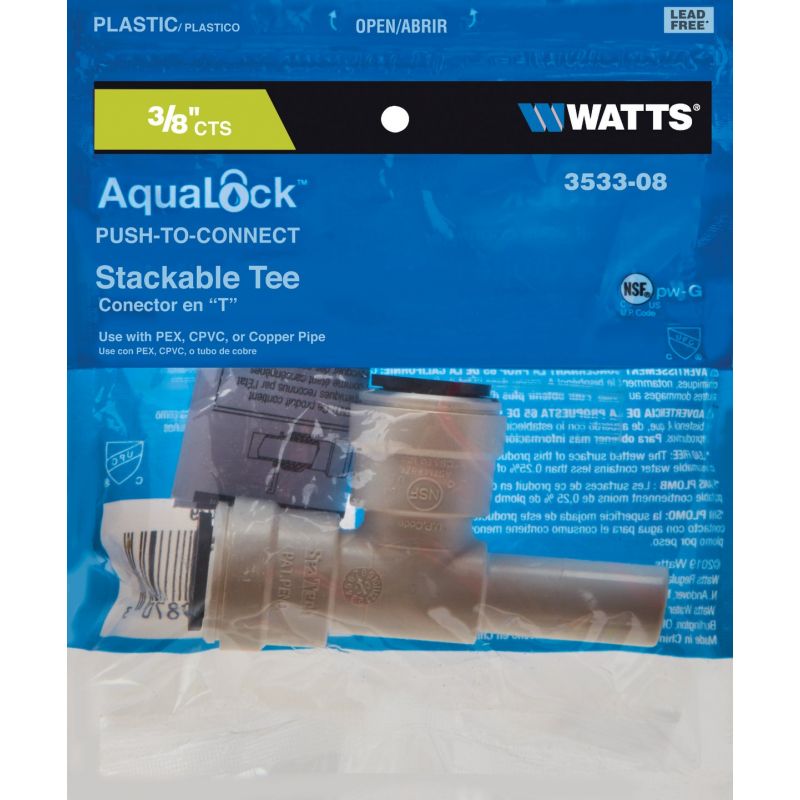 Watts Quick Connect Stackable Plastic Tee