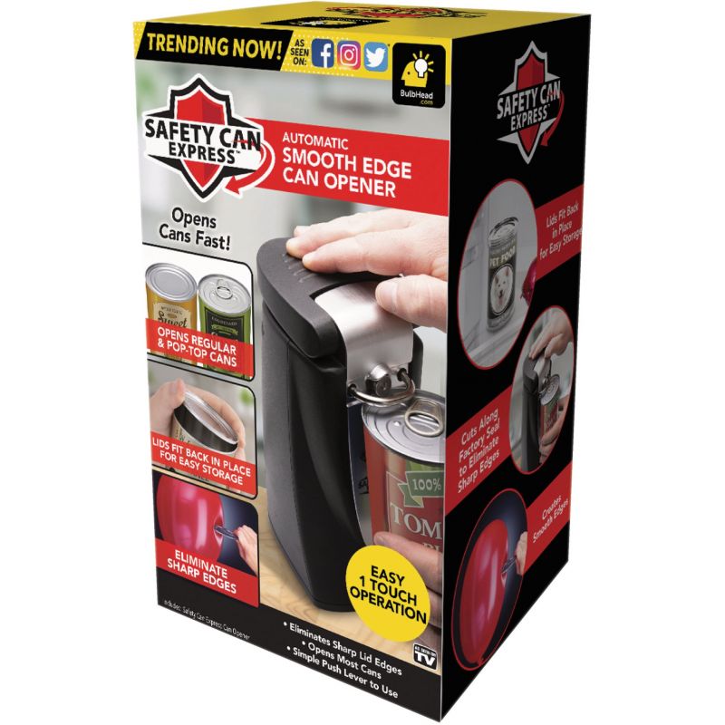 Safety Can Express Automatic Electric Can Opener Black