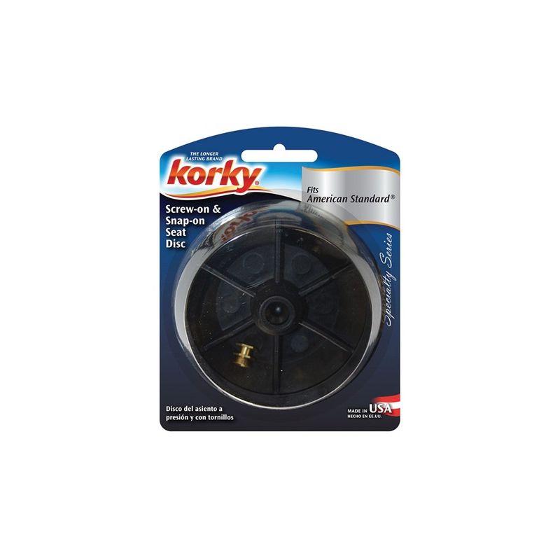 Korky 0421BP Combo Seat Disc, For: Snap-On and Screw-On Tilt Flush Models, American Standard