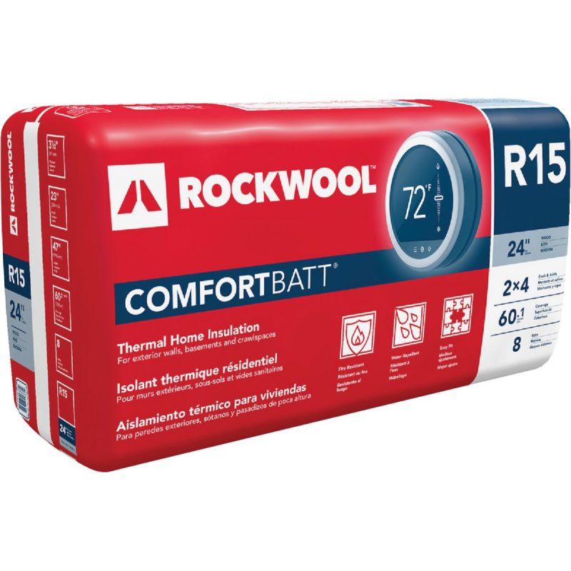 Rockwool ComfortBatt Stone Wool Insulation 23 In. X 47 In..
