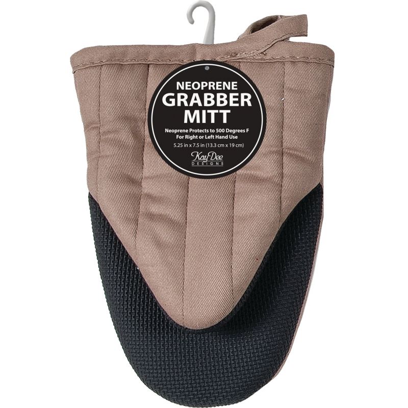 Kay Dee Designs Grabber Oven Mitt 5 In. X 7 In., Taupe (Pack of 3)