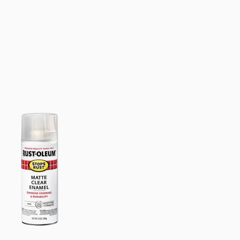 Rust-Oleum Stops Rust Protective Enamel Spray Paint Clear, 12 Oz.
