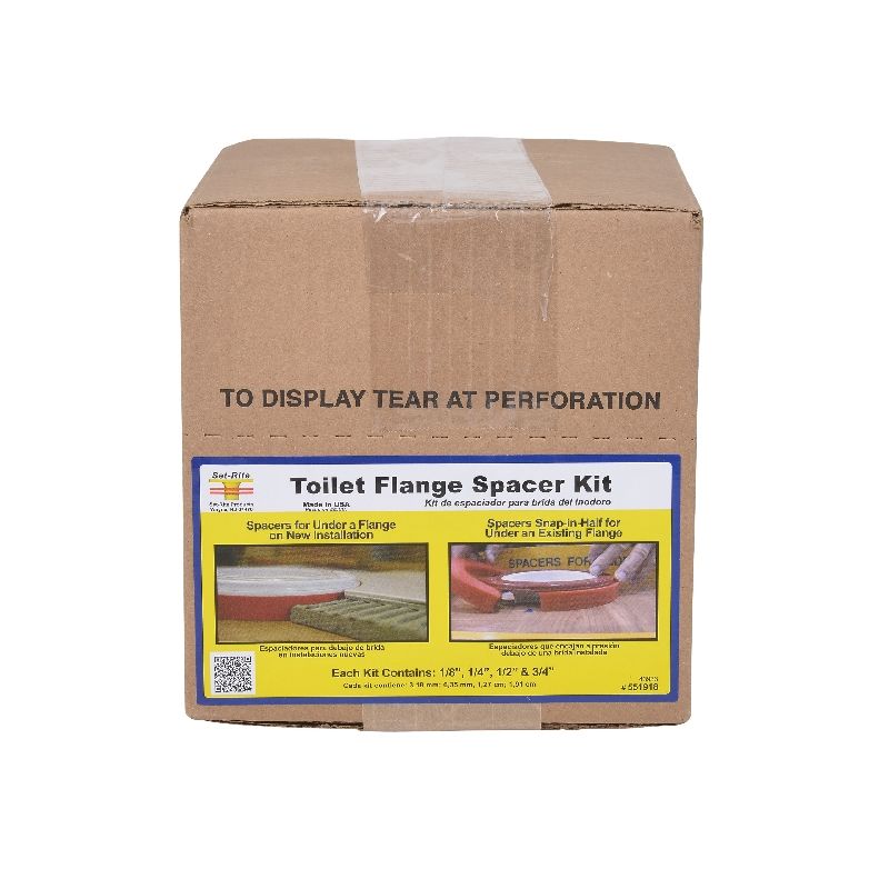 Oatey 43406 Toilet Flange Spacer Kit, Polymer