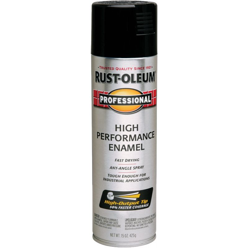 Rust-Oleum Professional High Performance Enamel Spray Paint 15 Oz., Black