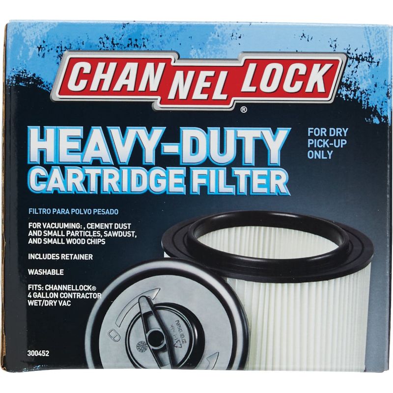 Channellock Cartridge Vacuum Filter 4 Gal.