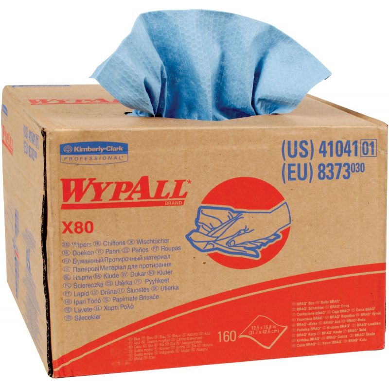 Kimberly Clark Wypall X80 Cleaning Cloth Blue