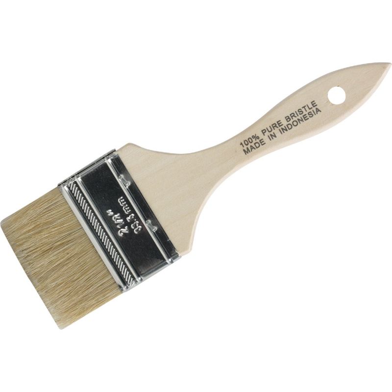 Natural White Hog Bristle Paint Brush