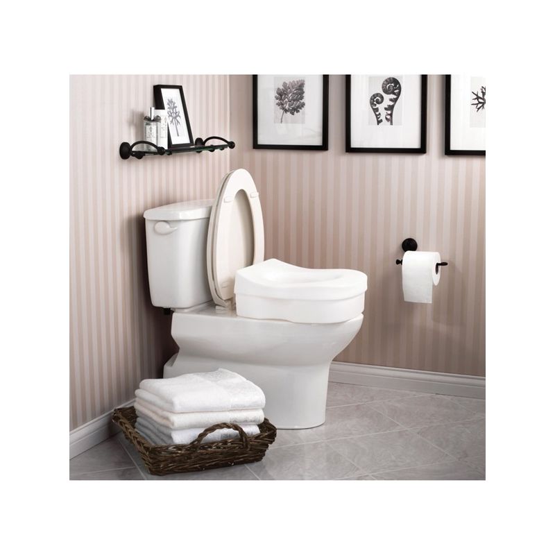 Moen DN7020 Toilet Seat, Elongated, Round, Plastic, White White