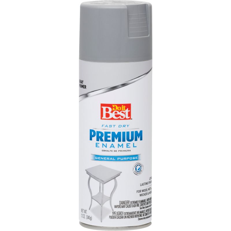 Do it Best Premium Enamel All-Purpose Spray Primer Gray, 12 Oz.