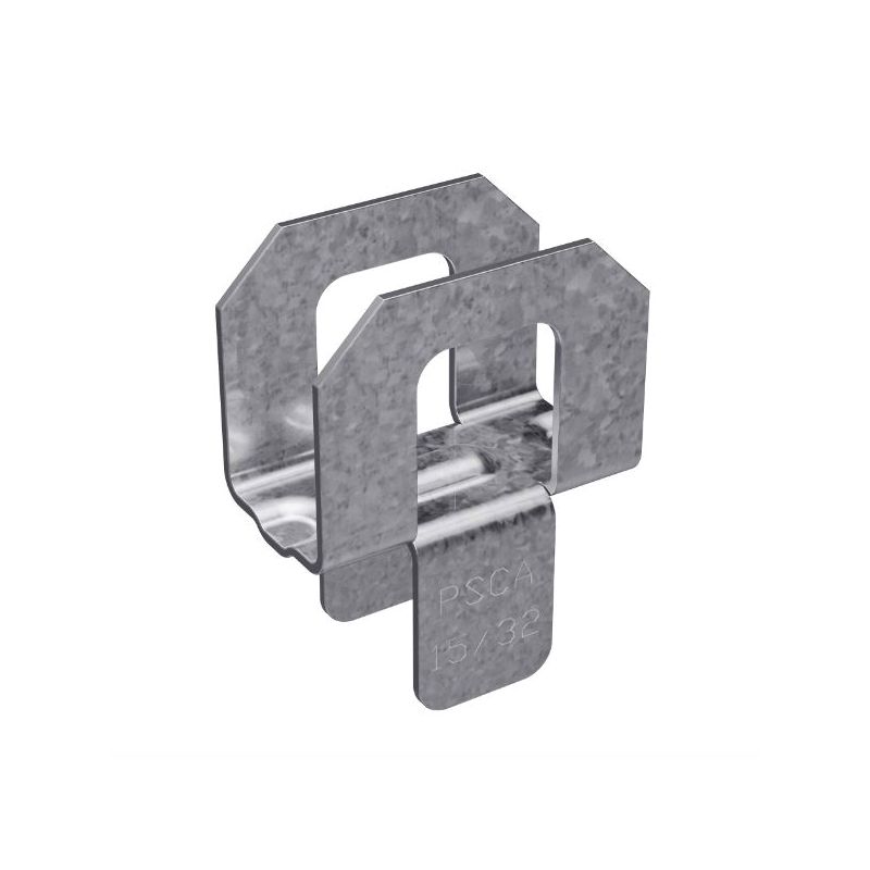 Simpson Strong-Tie PSCA 15/32 Panel Sheathing Clip, 20 ga Thick Material, Steel, Galvanized