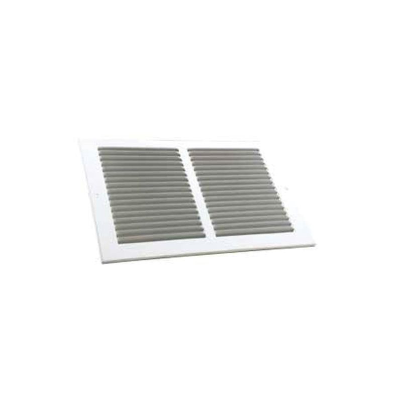 Imperial RG0455 Sidewall Grille, 16 in L, 8 in W, Rectangle, Steel, White White