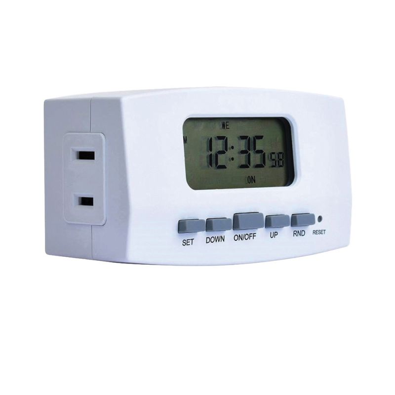Westek TE1602WHB Digital Timer, 8 A, 120 V, 960 W, 1 -Outlet, 7 days Time Setting, White White