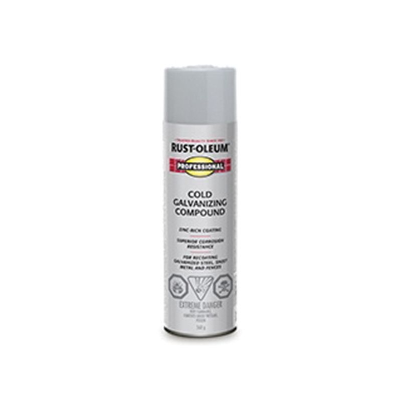 Professional V2185838C Cold Galvanizing Spray, Gloss, Metal Silver, 586 g, Can Metal Silver