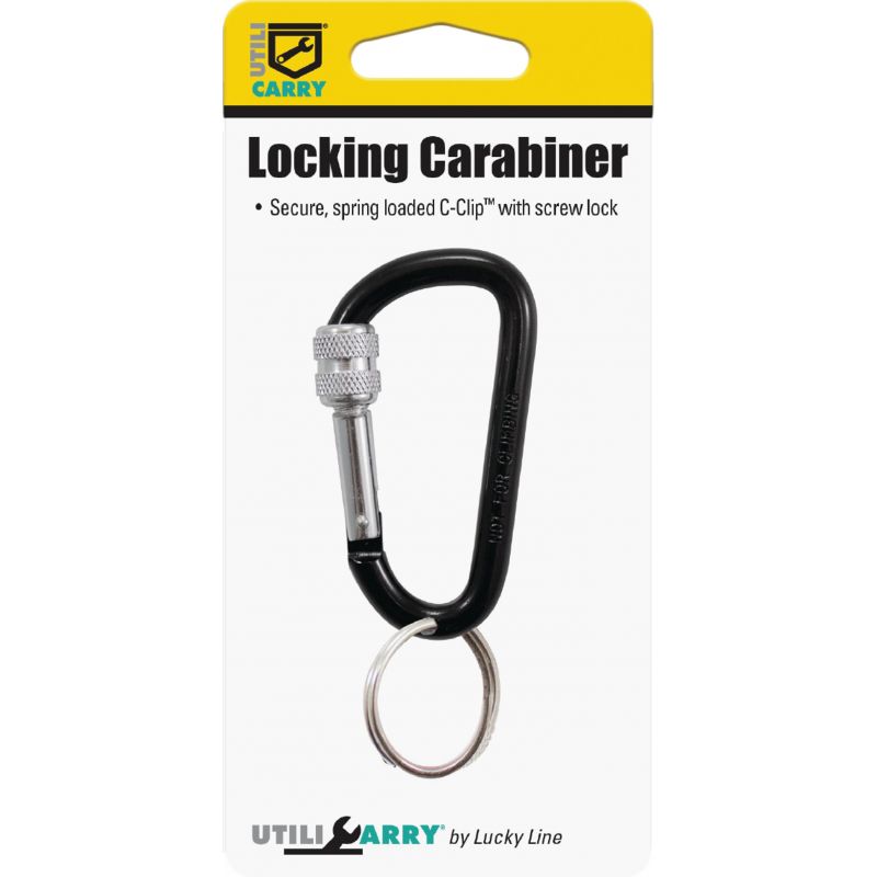 Lucky Line Utilicarry Locking C-Clip Key Ring Assorted