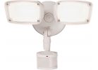 Halo Motion Activated Twin Head LED Floodlight Fixture White