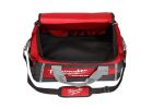 Milwaukee 48-22-8322 Tool Bag, 12.2 in W, 20 in D, 13.8 in H, 8-Pocket, Polyester, Black/Red Black/Red