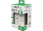 theOUTlet 2.1A/15A Permanent Outlet Extender White, 2.1A/15A