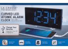 La Crosse Technology Atomic Curve LED Electric Alarm Clock