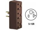 Leviton 3-Prong Multi-Outlet Tap Brown, 15