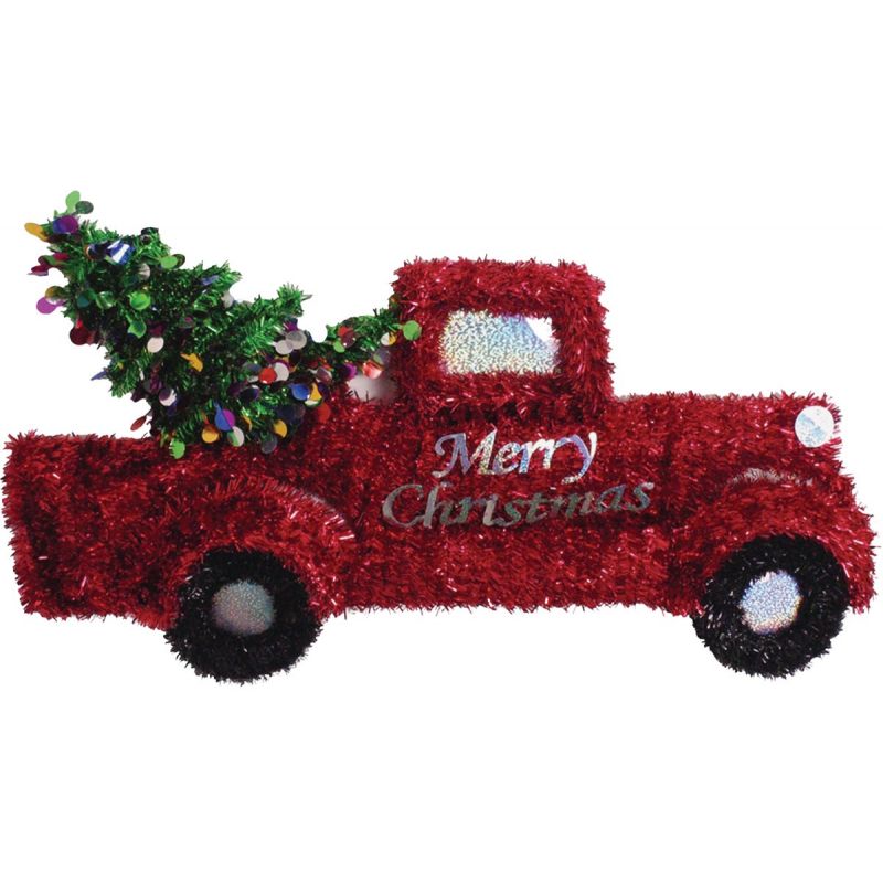 Youngcraft Tinsel Truck Holiday Decoration (Pack of 6)