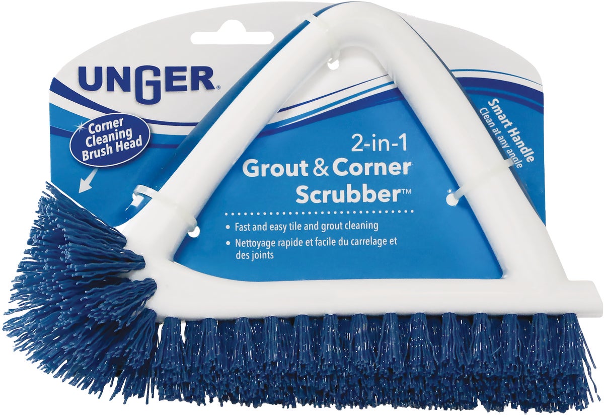 OXO Good Grips Grout Brush Scrubs Grout Shower Door Tracks and Plumbing  fixtures