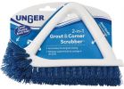 Unger 2-In-1 Grout &amp; Corner Scrubber Brush
