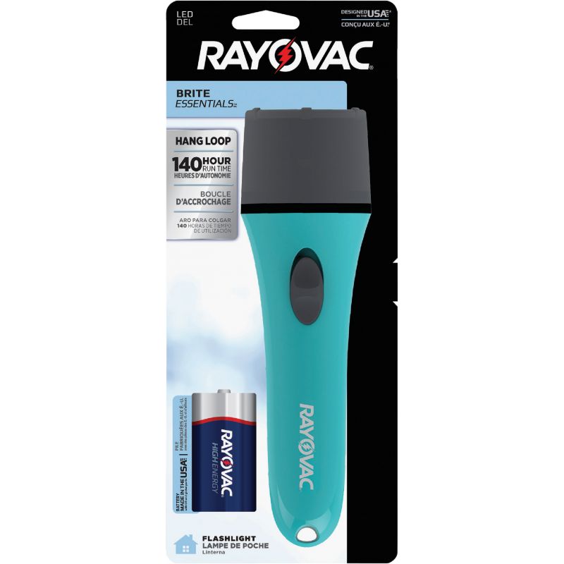 Rayovac Brite Essentials Plastic LED Flashlight Blue