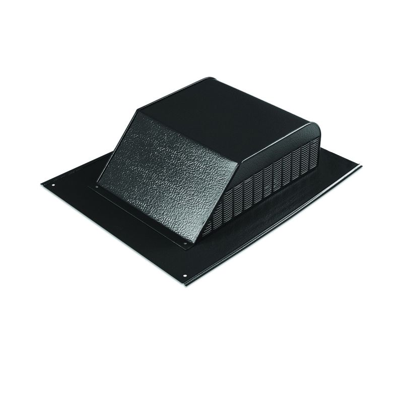 Master Flow SSB960ABLF Louver, 20-1/2 in L, 16 in W, Aluminum, Black, Roof Installation Black