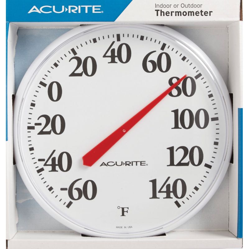 Acurite 12.5 Dia Plastic Dial Indoor & Outdoor Thermometer - Bender Lumber  Co.