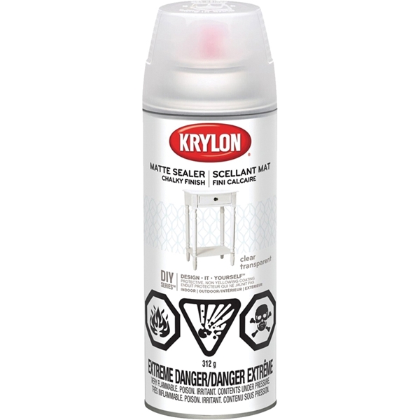 Buy Krylon 4117 Chalky Finish Paint Sealer, Liquid, Clear, 12 oz, Aerosol  Can Clear