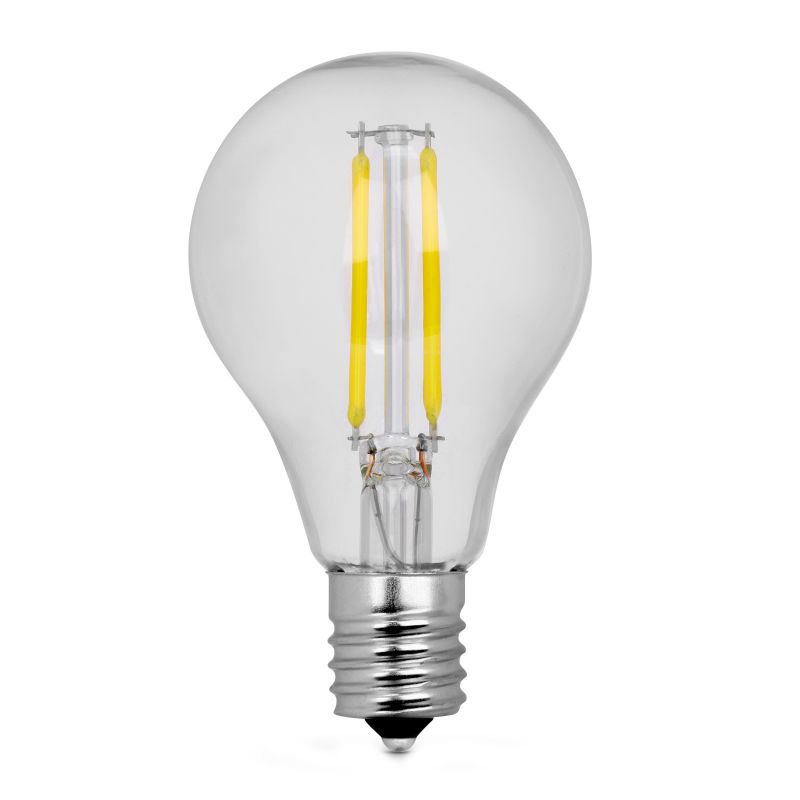 Feit Electric BPA1575N/850/FIL/2 LED Bulb, General Purpose, A15 Lamp, 75 W Equivalent, E17 Lamp Base, Dimmable