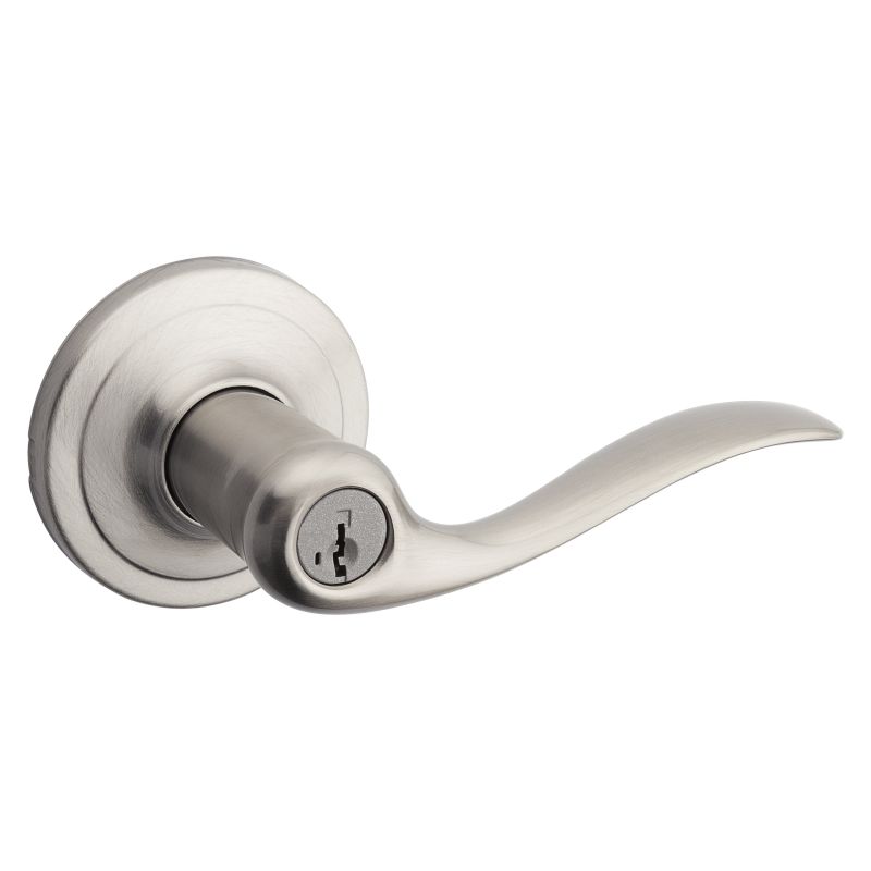 Kwikset Signature Series 740TNL 15SMTRCAL/R Entry Lever, Satin Nickel, Zinc, Residential, Re-Key Technology: SmartKey
