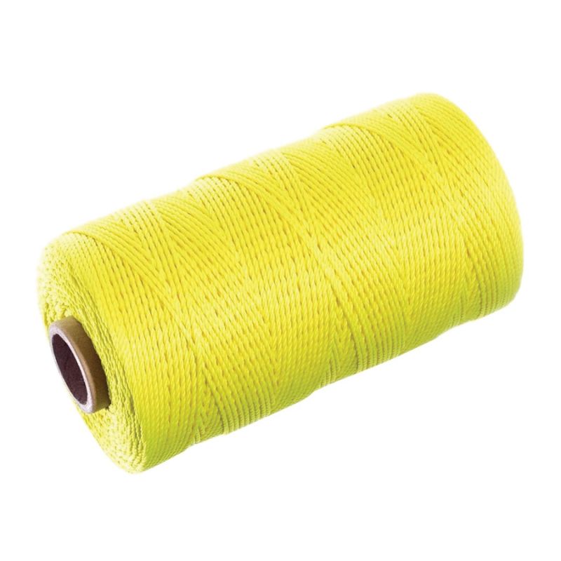 BARON 49411 Twine, #18 Dia, 260 ft L, 13 lb Working Load, Nylon/Poly, Yellow Yellow