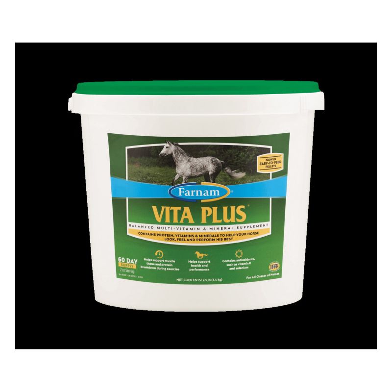 Farnam Vita Plus 100539417 Multi-Vitamin and Mineral Supplement, Pellet, 7.5 lb