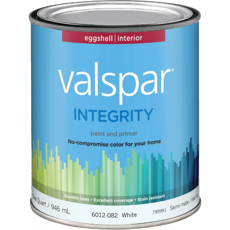 Valspar Integrity Latex Paint And Primer Interior Wall Paint White, 1 Qt.