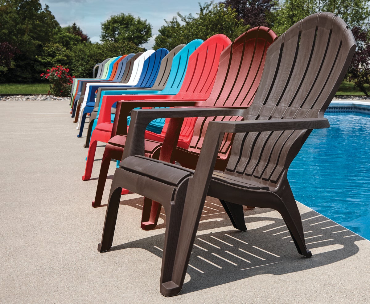 Adams red plastic adirondack chairs hot sale