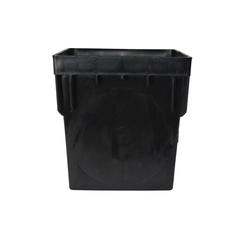 NDS 900 Double Catch Basin, 9-1/2 in L, 2.2 in W, Square, Polypropylene, Black Black
