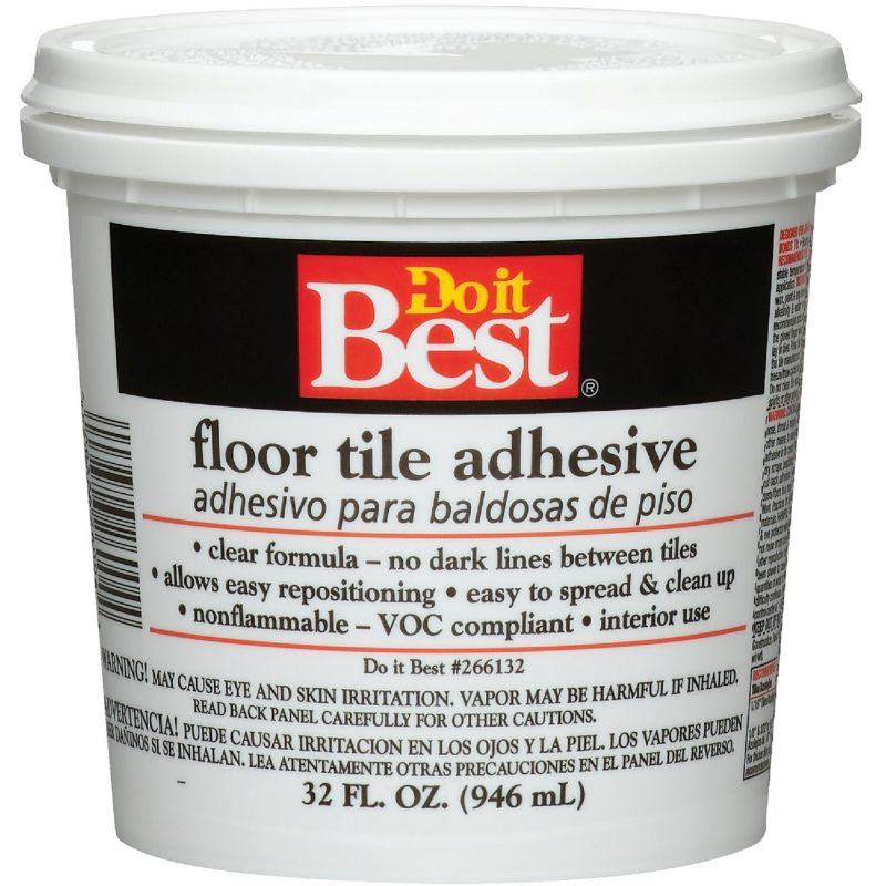 Do it Best Clear Thin Spread Floor Tile Adhesive Qt.