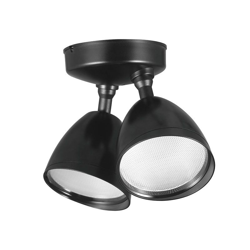globe 17000186 Security Flood Light, LED Lamp, Daylight, 1600 Lumens, 4000 K Color Temp, Black Fixture