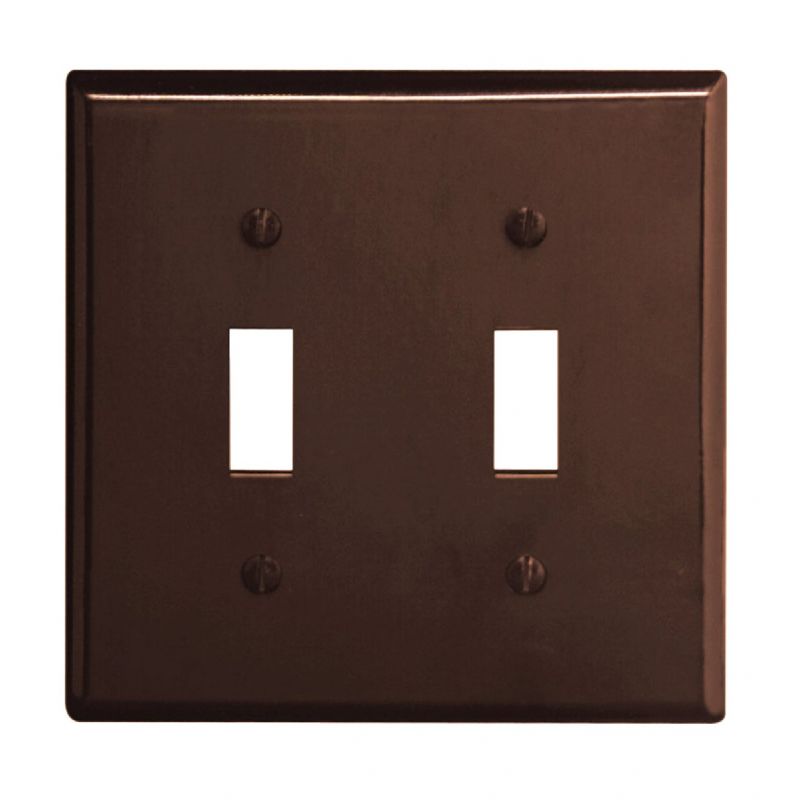 Leviton Plastic Switch Wall Plate Brown